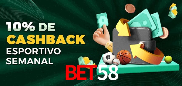 10% de bônus de cashback na Bet58